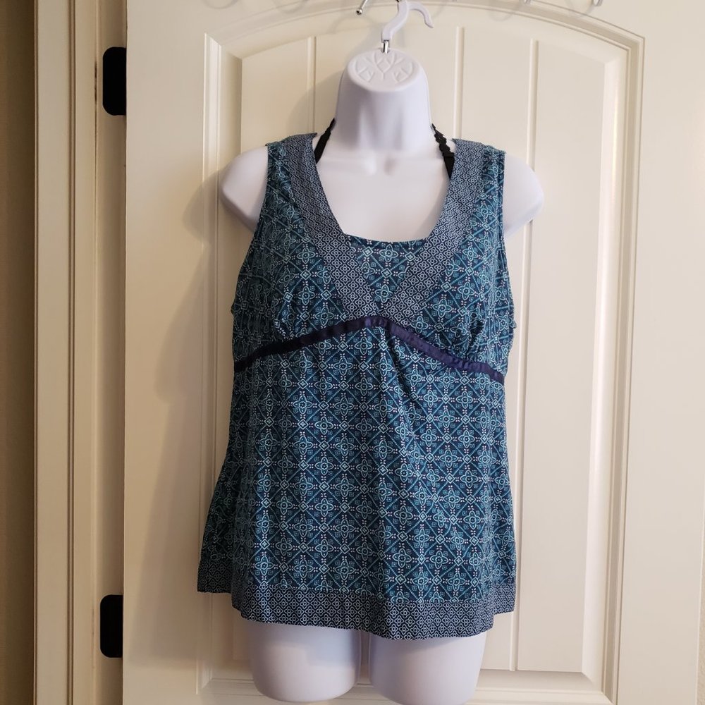 BASS Blue Top with Side Zipper